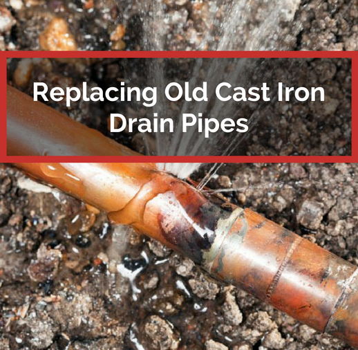 replacing old cast iron drain pipes